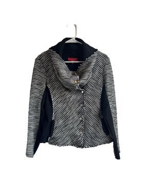 RED by SAKS FIFTH AVE Tweed Moto Blazer